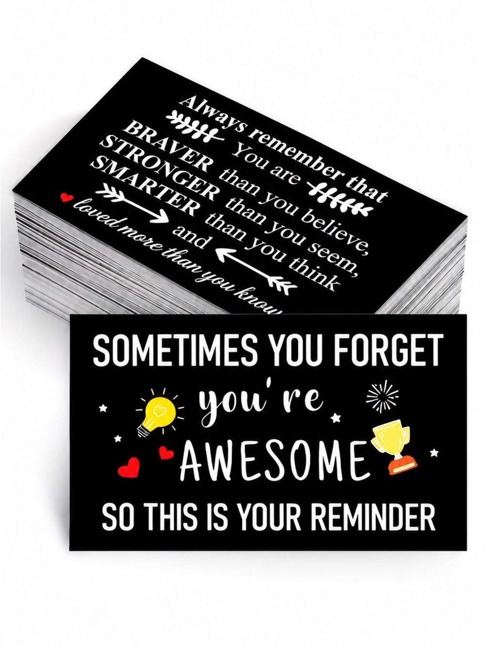 50PC Motivational Encouragement Cards Inspirational Reminder Cards NEW